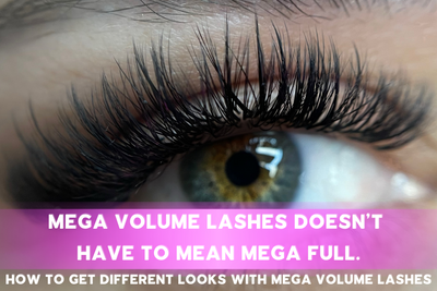 Mega volume lashes doesn’t mean you have to have mega full lashes.