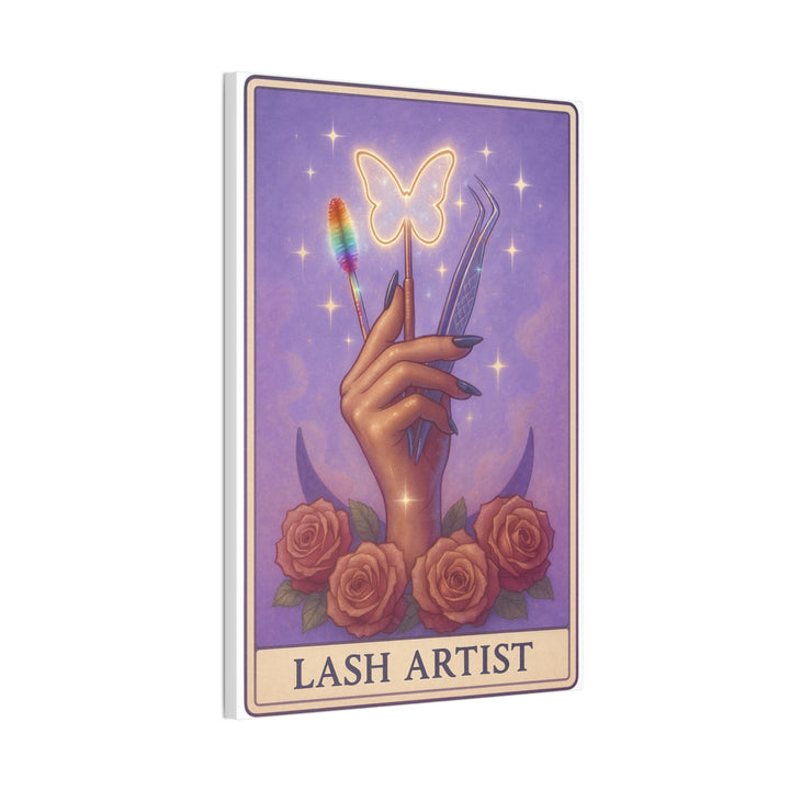 Tarot del artista de pestañas - Impresión en lienzo morado