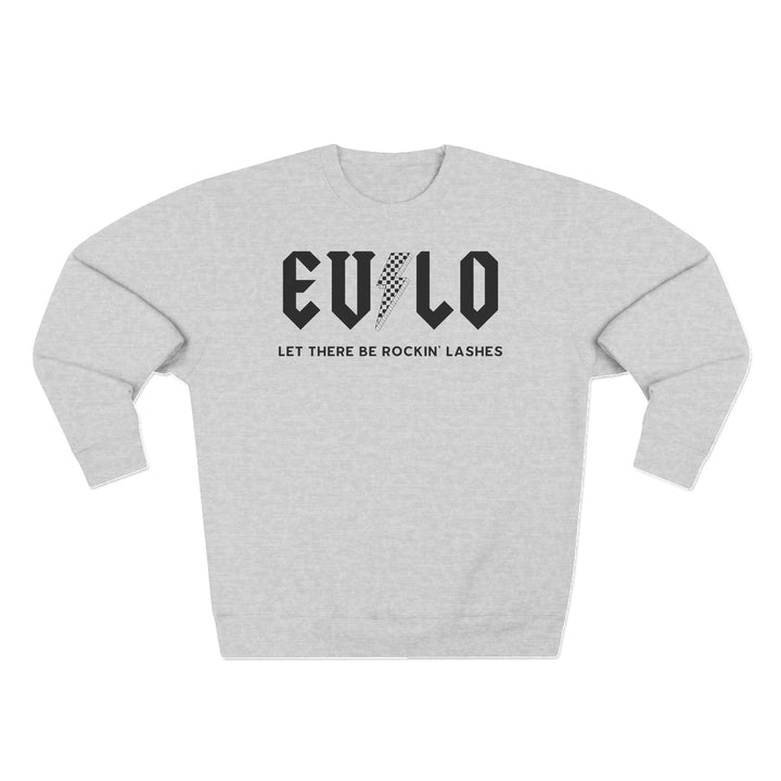 Sudadera unisex con cuello redondo Rockin Lashes