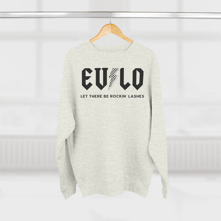 Sudadera unisex con cuello redondo Rockin Lashes