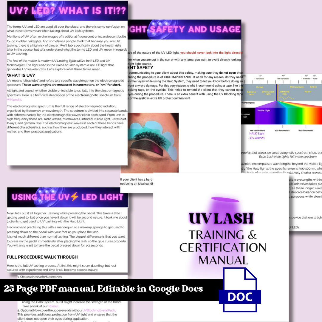 Conviértete en formador de pestañas UV