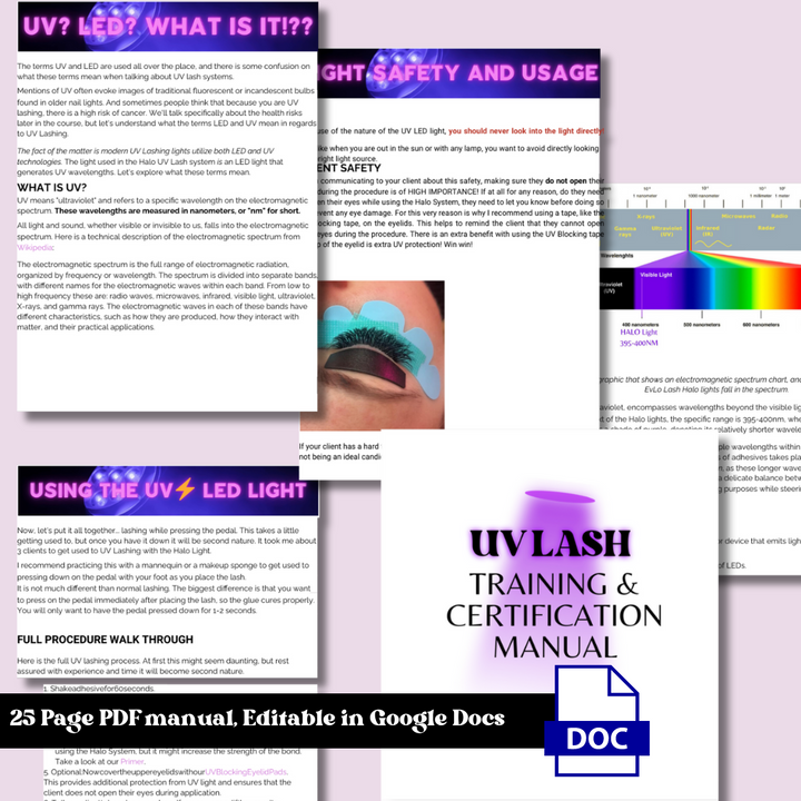 Conviértete en formador de pestañas UV