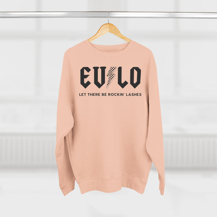 Sudadera unisex con cuello redondo Rockin Lashes