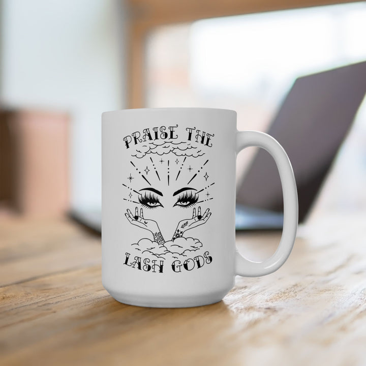 Taza de cerámica Praise the Lash Gods, 15 oz