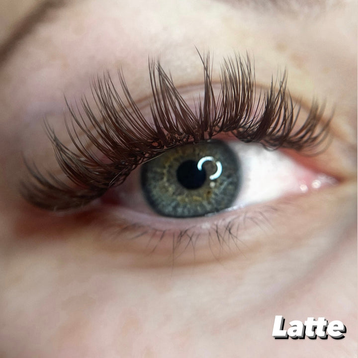 0.02 ☕️ Bandejas de pestañas de longitud única marrones