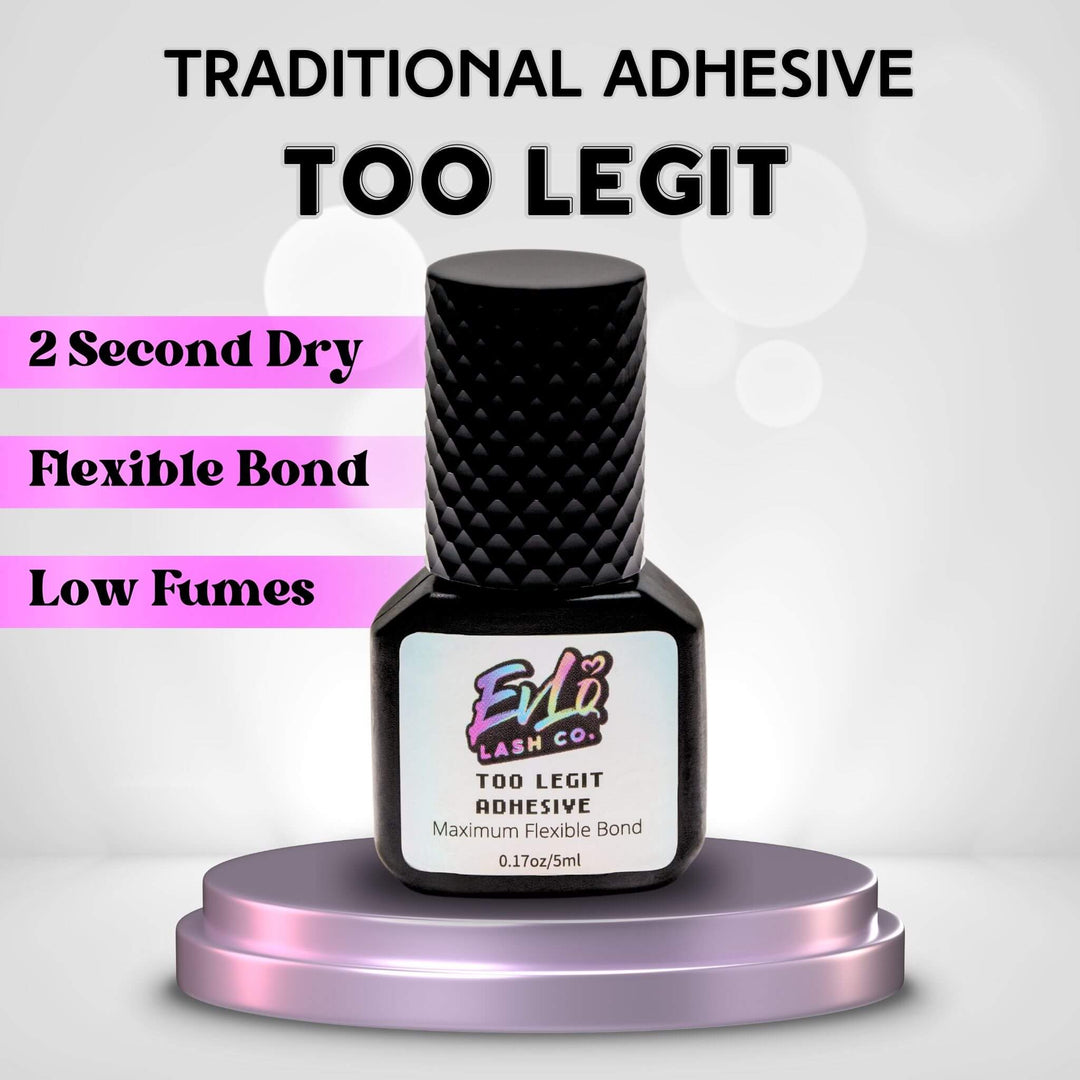 Too Legit Lash Adhesive - Fast Eyelash Extension Glue (2s)