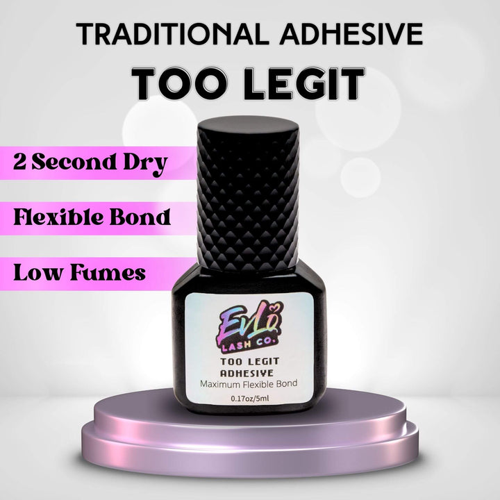 Too Legit Lash Adhesive - Fast Eyelash Extension Glue (2s)
