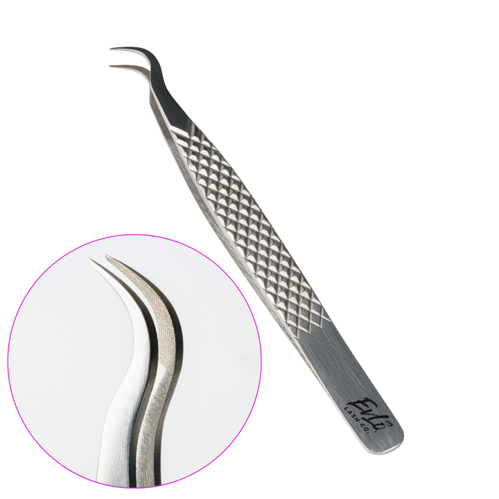 Pince à épiler à pointe en fibre de crochet