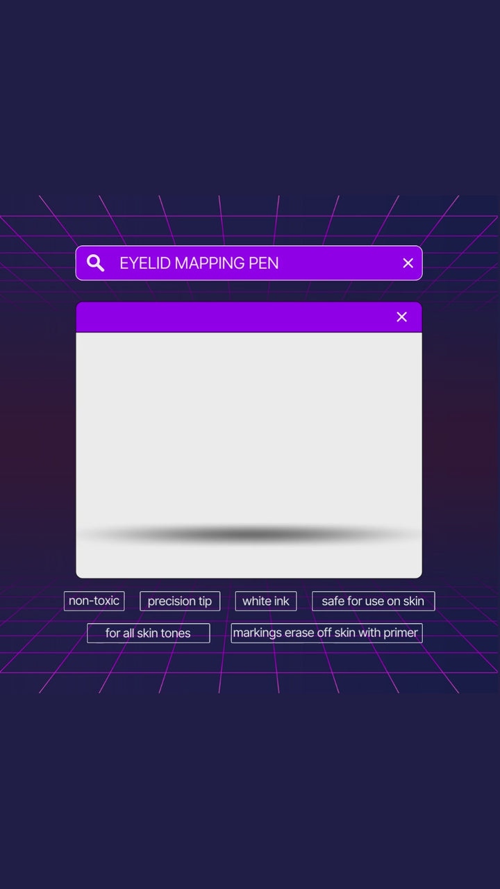 Lápiz de mapeo de pestañas seguro para la piel