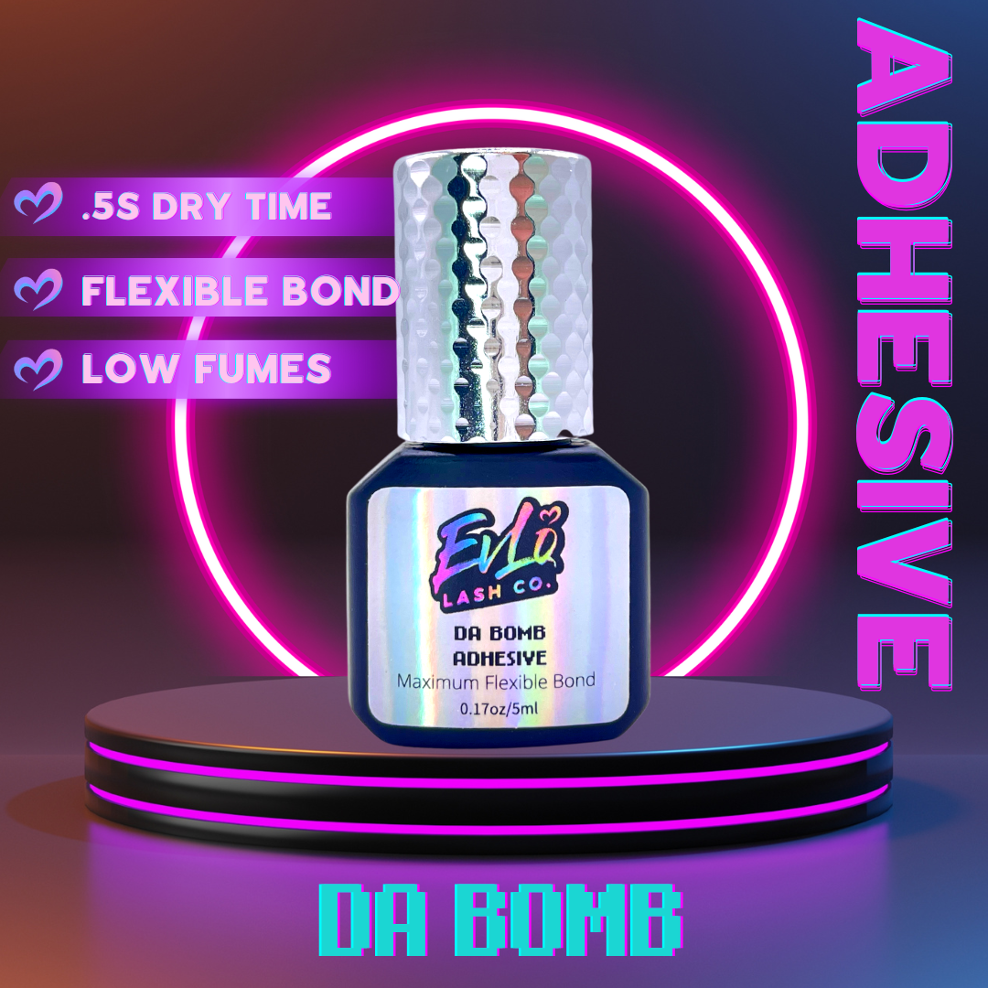 Da Bomb Lash Adhesive Instant Eyelash Extension Glue (.5s) EvLo