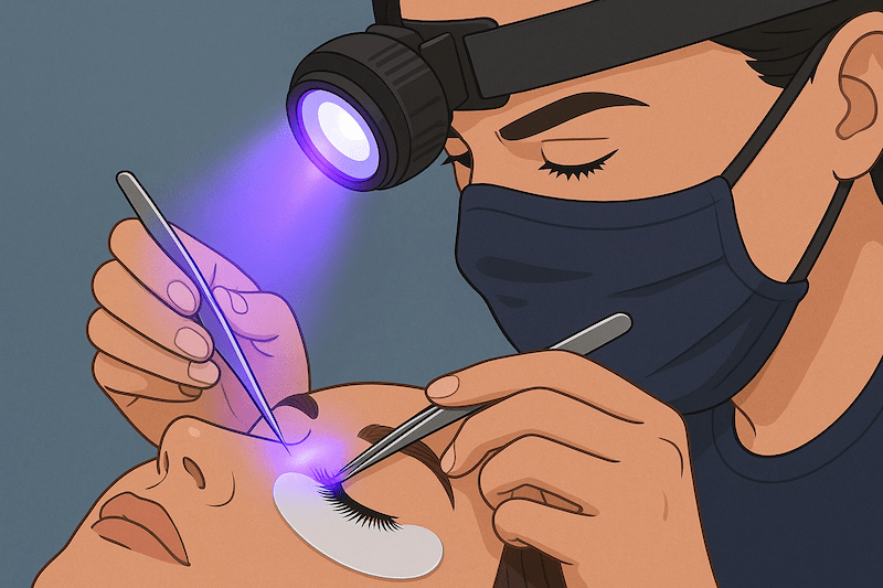 Headlamp and UV Lashing Eye to Eye: The Ultimate Flexibility in Placement