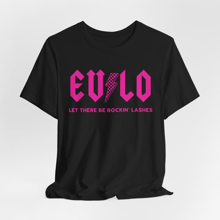 Rockin' Lashes, Pink- Unisex Jersey Short Sleeve Tee