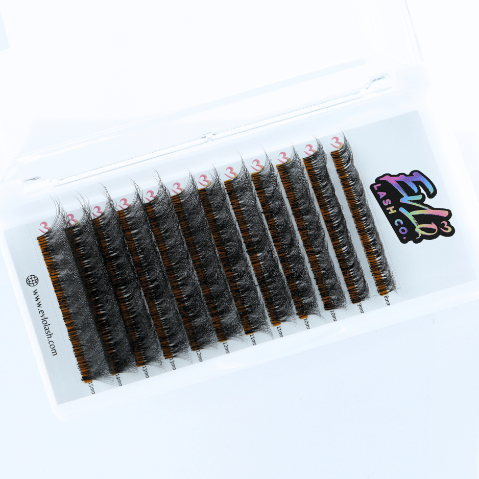 Packed and Stacked Premade Lash Trays