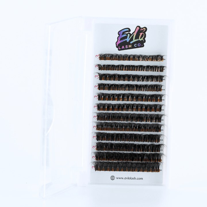 Packed and Stacked Premade Lash Trays