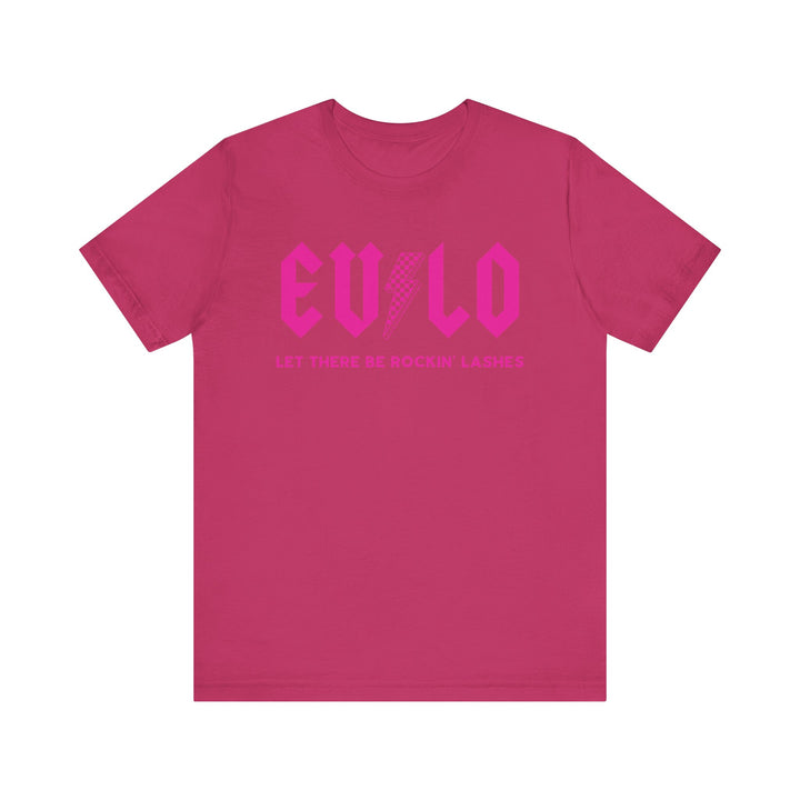 Rockin' Lashes, Pink- Unisex Jersey Short Sleeve Tee