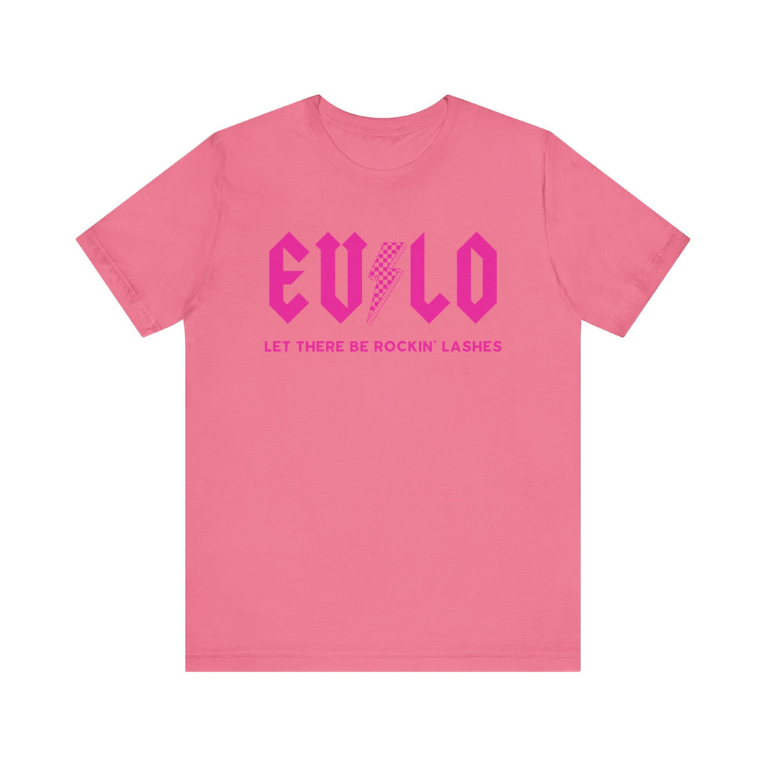 Rockin' Lashes, Pink- Unisex Jersey Short Sleeve Tee