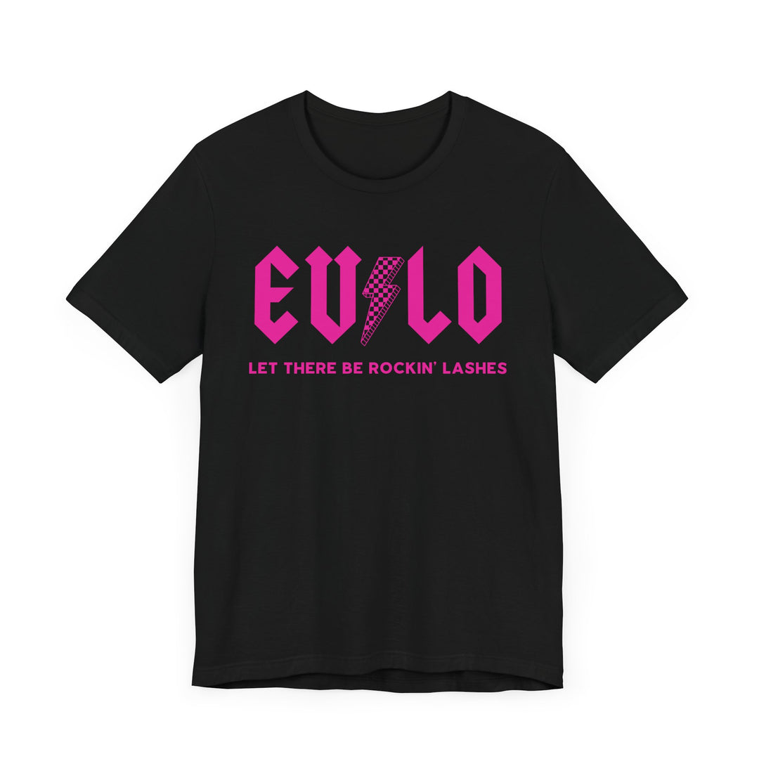 Rockin' Lashes, Pink- Unisex Jersey Short Sleeve Tee