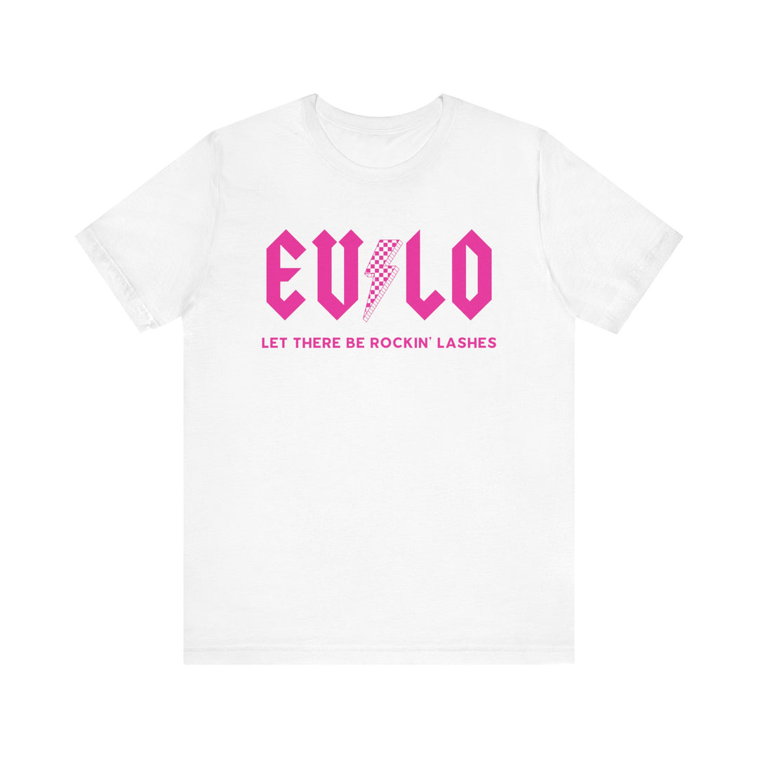 Rockin' Lashes, Pink- Unisex Jersey Short Sleeve Tee