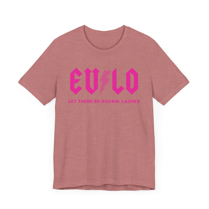 Rockin' Lashes, Pink- Unisex Jersey Short Sleeve Tee