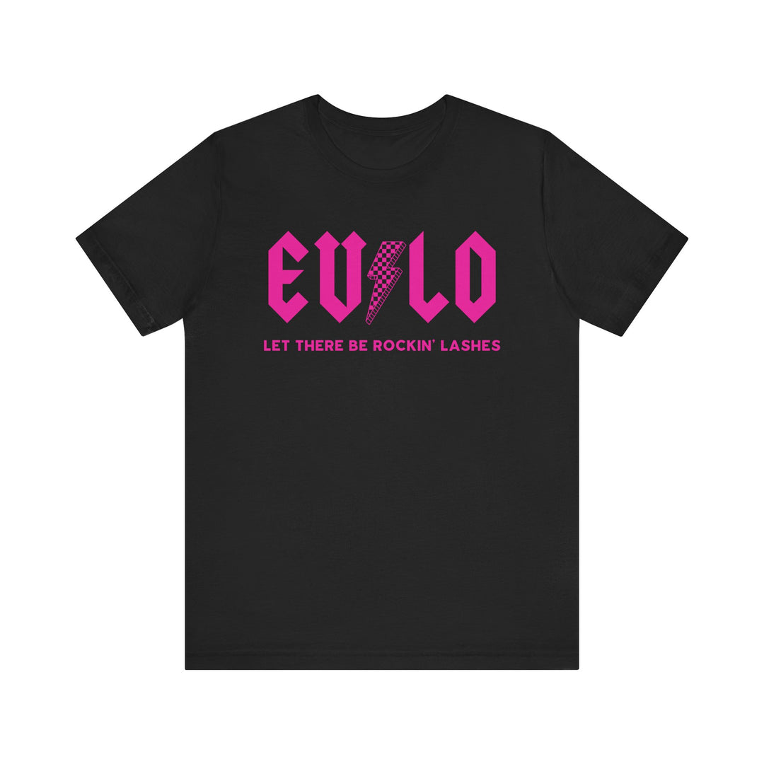 Rockin' Lashes, Pink- Unisex Jersey Short Sleeve Tee