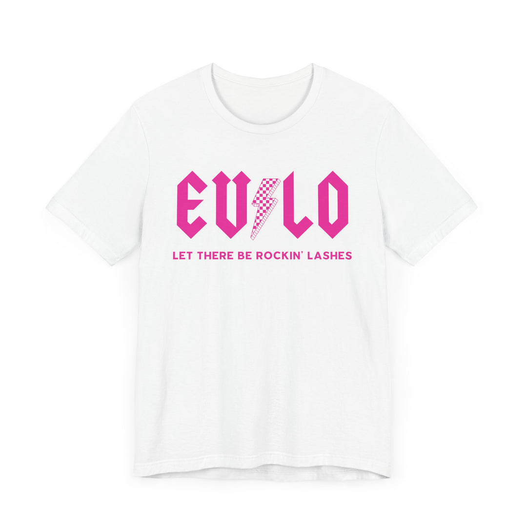 Rockin' Lashes, Pink- Unisex Jersey Short Sleeve Tee