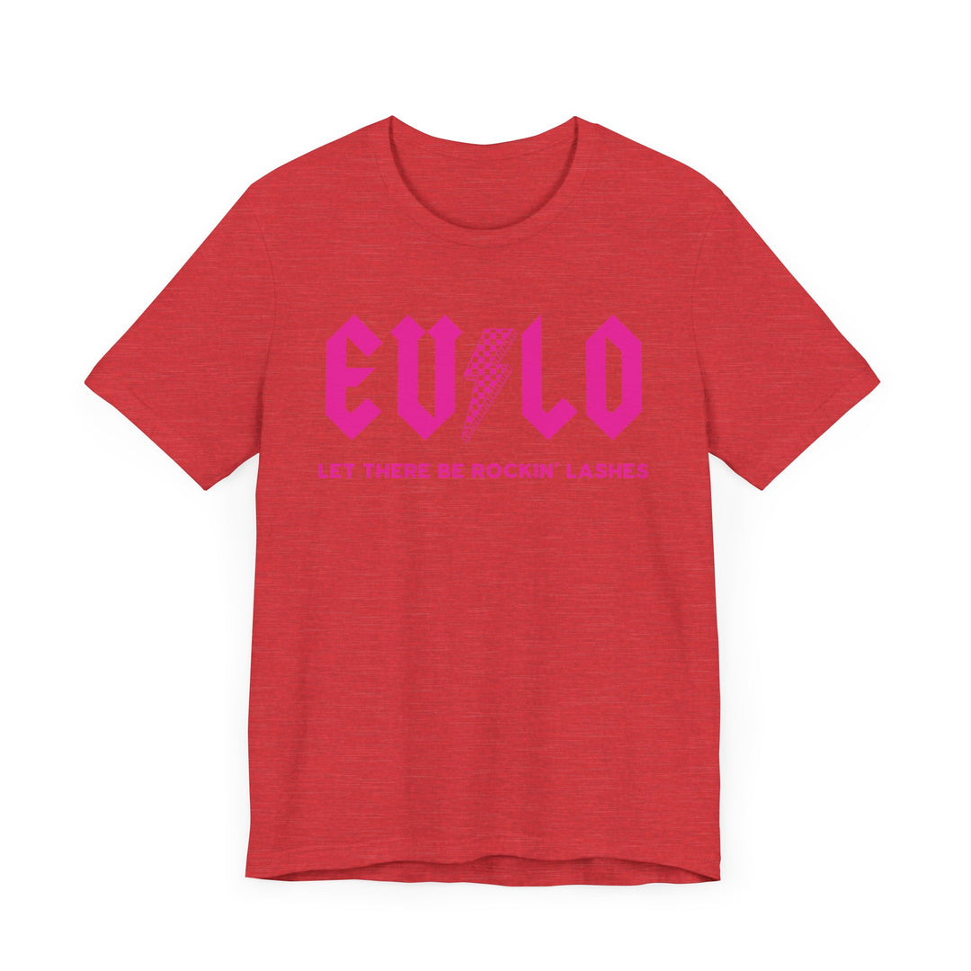 Rockin' Lashes, Pink- Unisex Jersey Short Sleeve Tee