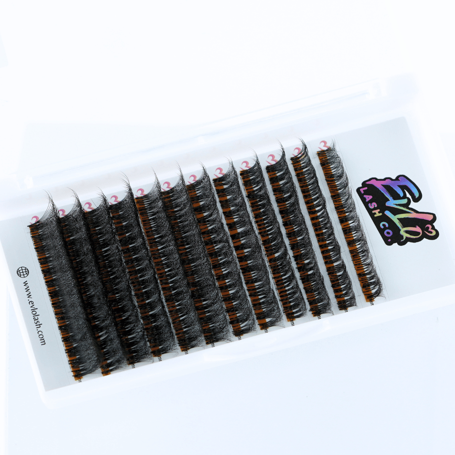 Packed and Stacked Premade Lash Trays