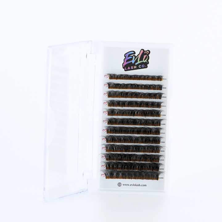 Packed and Stacked Premade Lash Trays