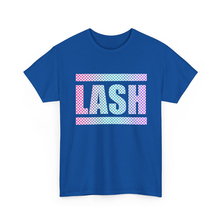 LASH Checkered Gradient Graphic Tee - Designed by Andrea