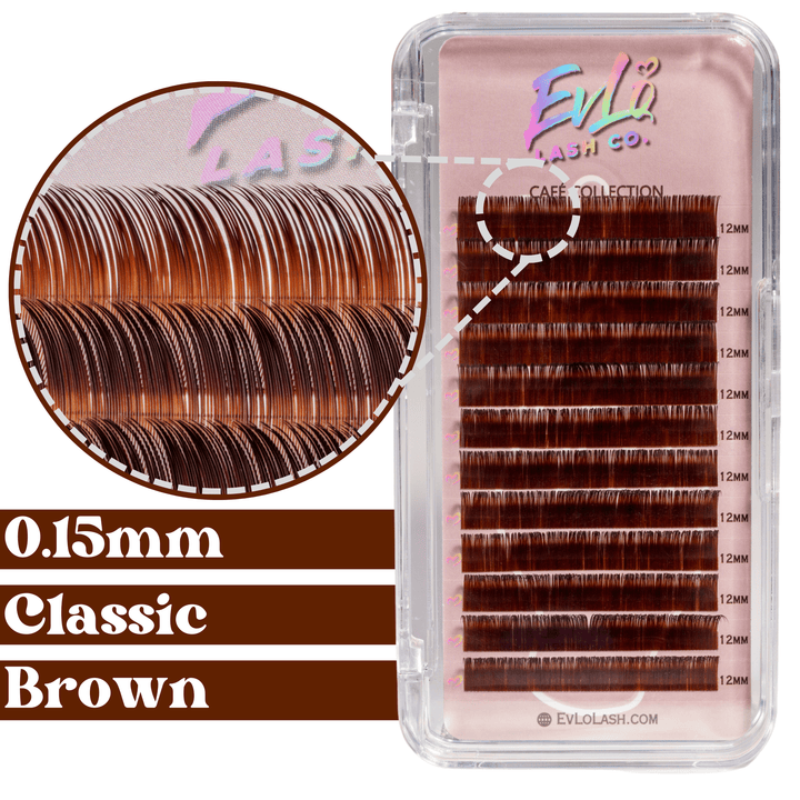 🎁 0.15  ☕️ Café Collection ☕️ Brown Classic Single Length Lash Trays (100% off)