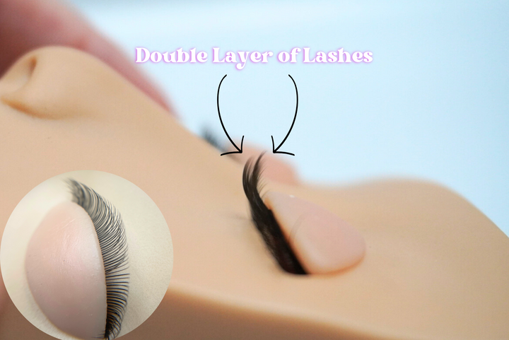 Double Layer Lash Mannequin Face