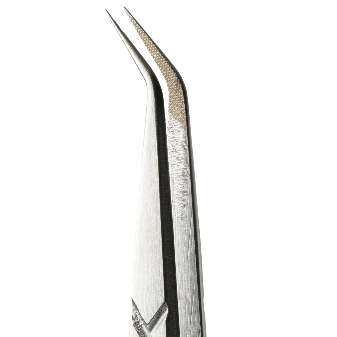 Biggie - Long Angled Fiber Tip Tweezer