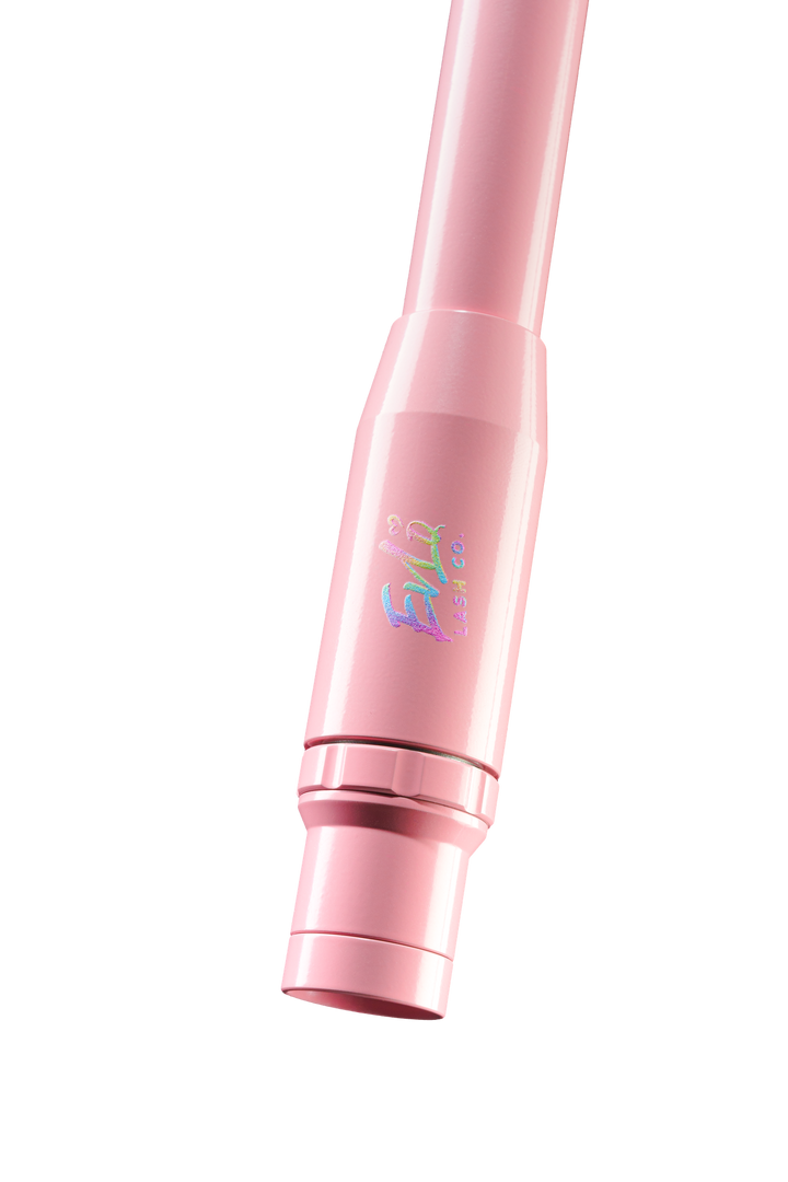 Halo Focus light: Halo Focus light head, pink, close-up with real neck leaving top of frame; transparent cutout (lock-ready)