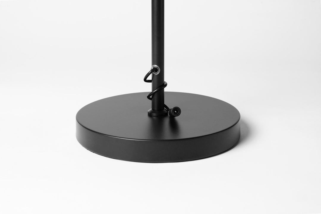 Halo UV light: Halo UV light base, flat round weighted base, close-up