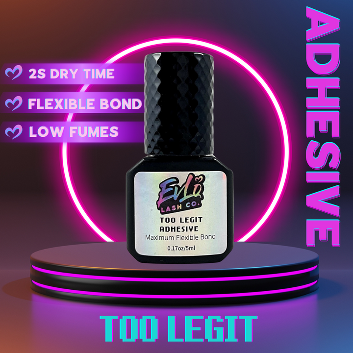 Too Legit Lash Adhesive - Fast Eyelash Extension Glue (2s)